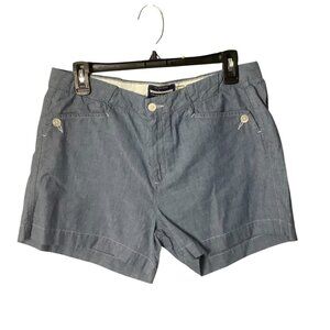 Guideboat Co. Chambray Blue Women Shorts Size 30 Summer Nautical 100% Cotton